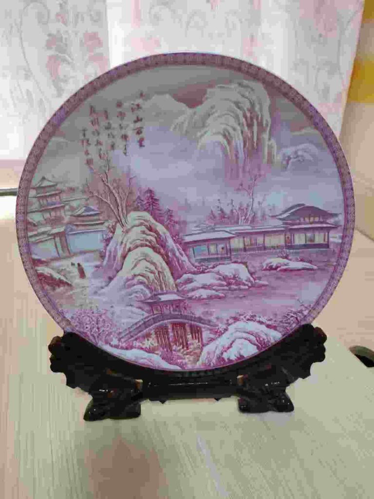 图片[1]-王锡良《江山万里》瓷盘-嘉诚艺术