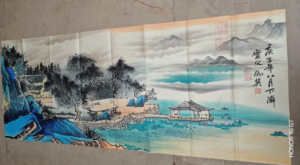图片[1]-仇英《山水图》-嘉诚艺术