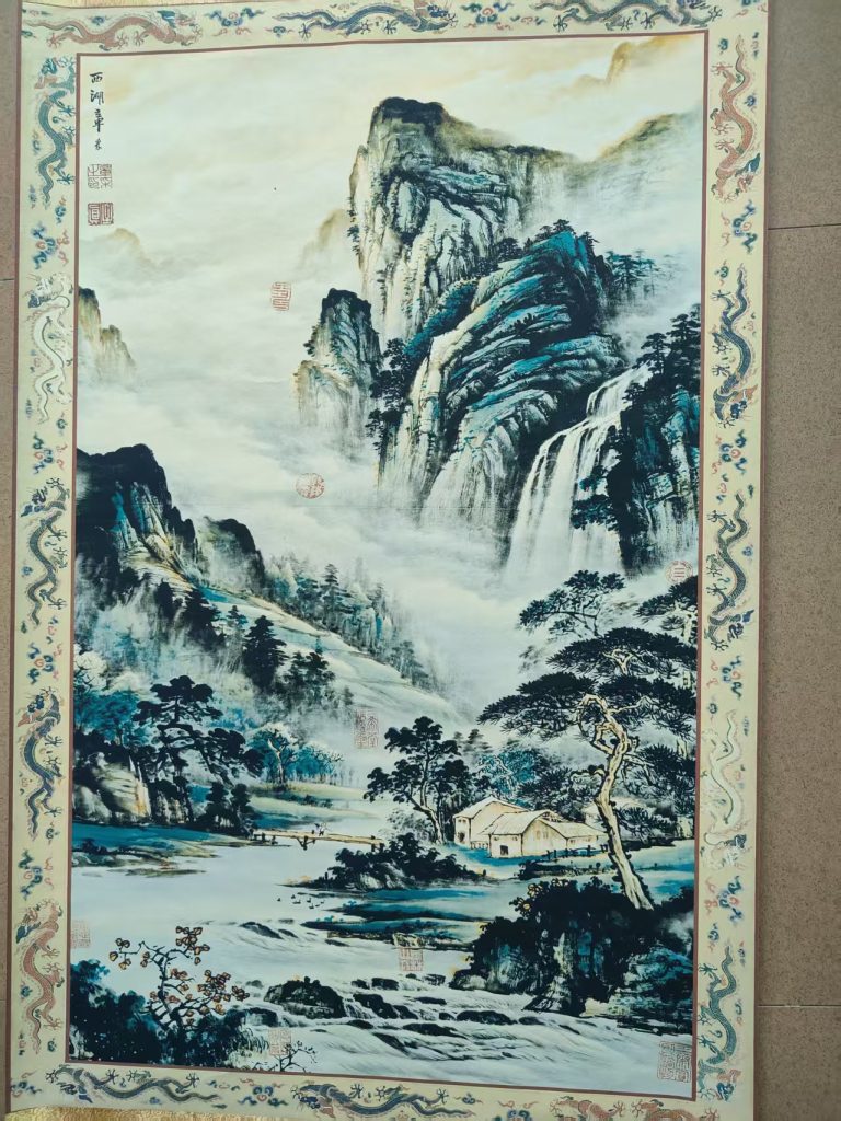 图片[1]-张大千《山水图》-嘉诚艺术