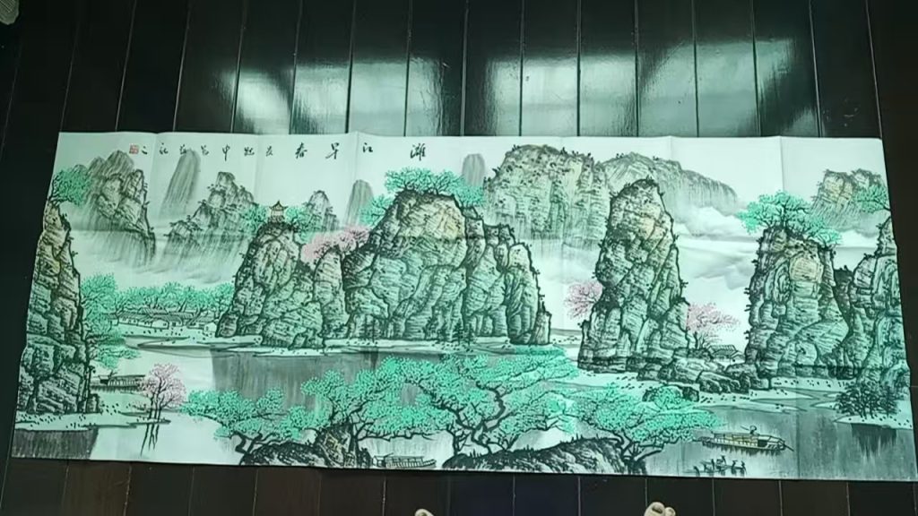 图片[1]-吴冠中《漓江早春》-嘉诚艺术