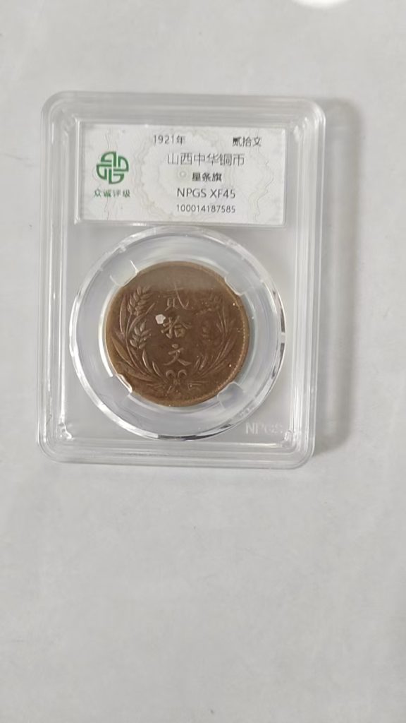 图片[1]-山西中华铜币《星条旗二十文》-嘉诚艺术
