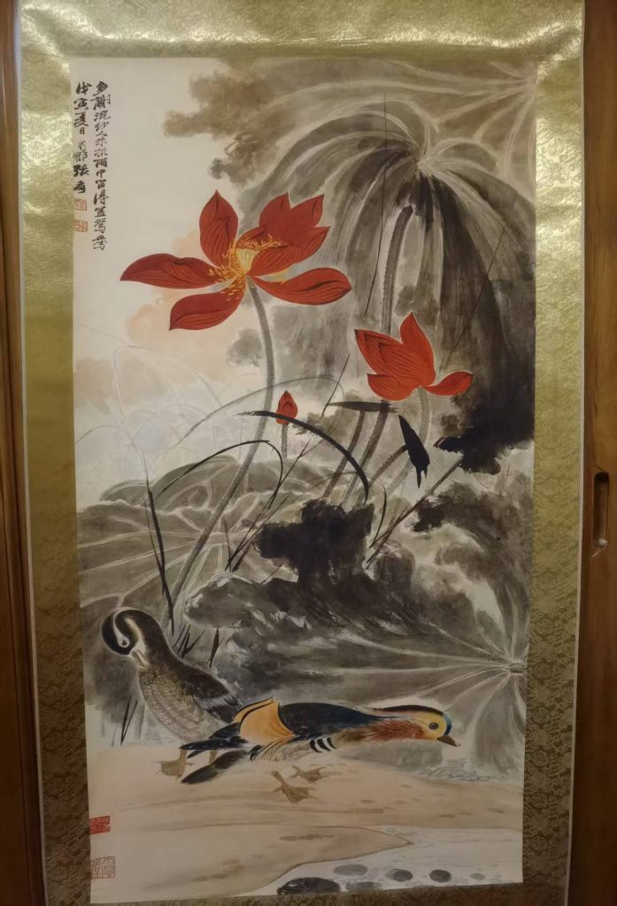 图片[1]-张大千《荷塘清趣》-嘉诚艺术