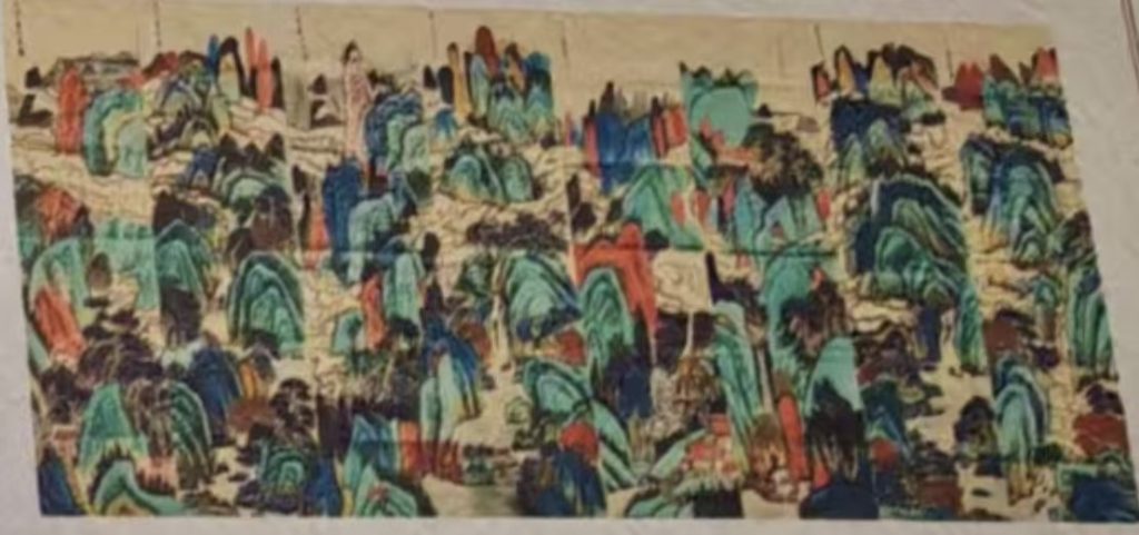 图片[1]-张大千《山水图》八条屏-嘉诚艺术