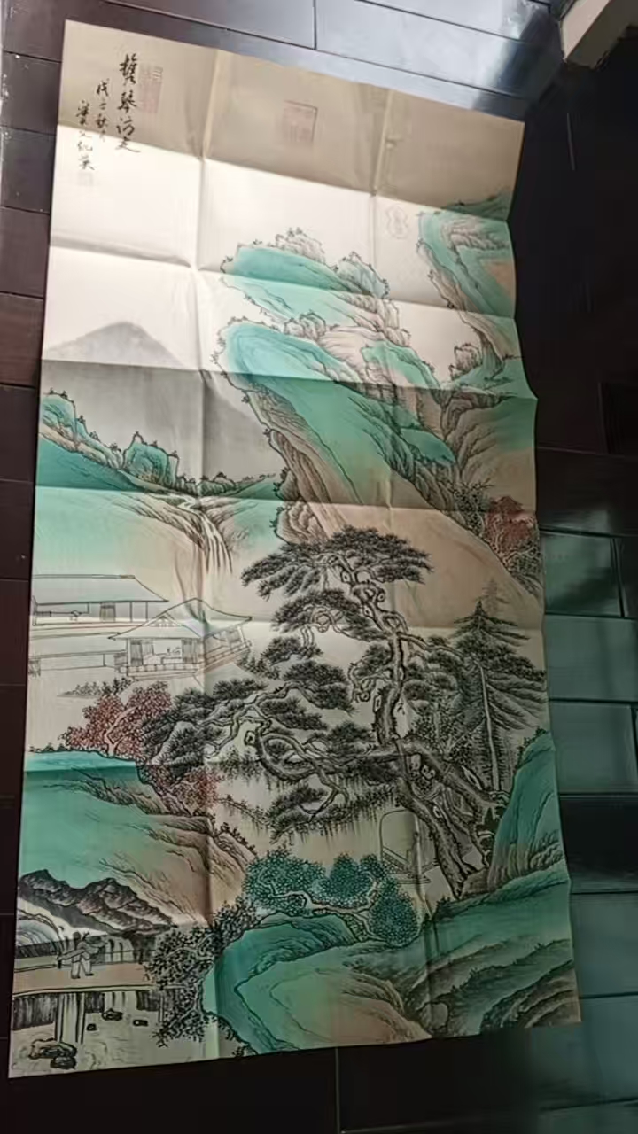 仇英《携琴访友》-嘉诚艺术