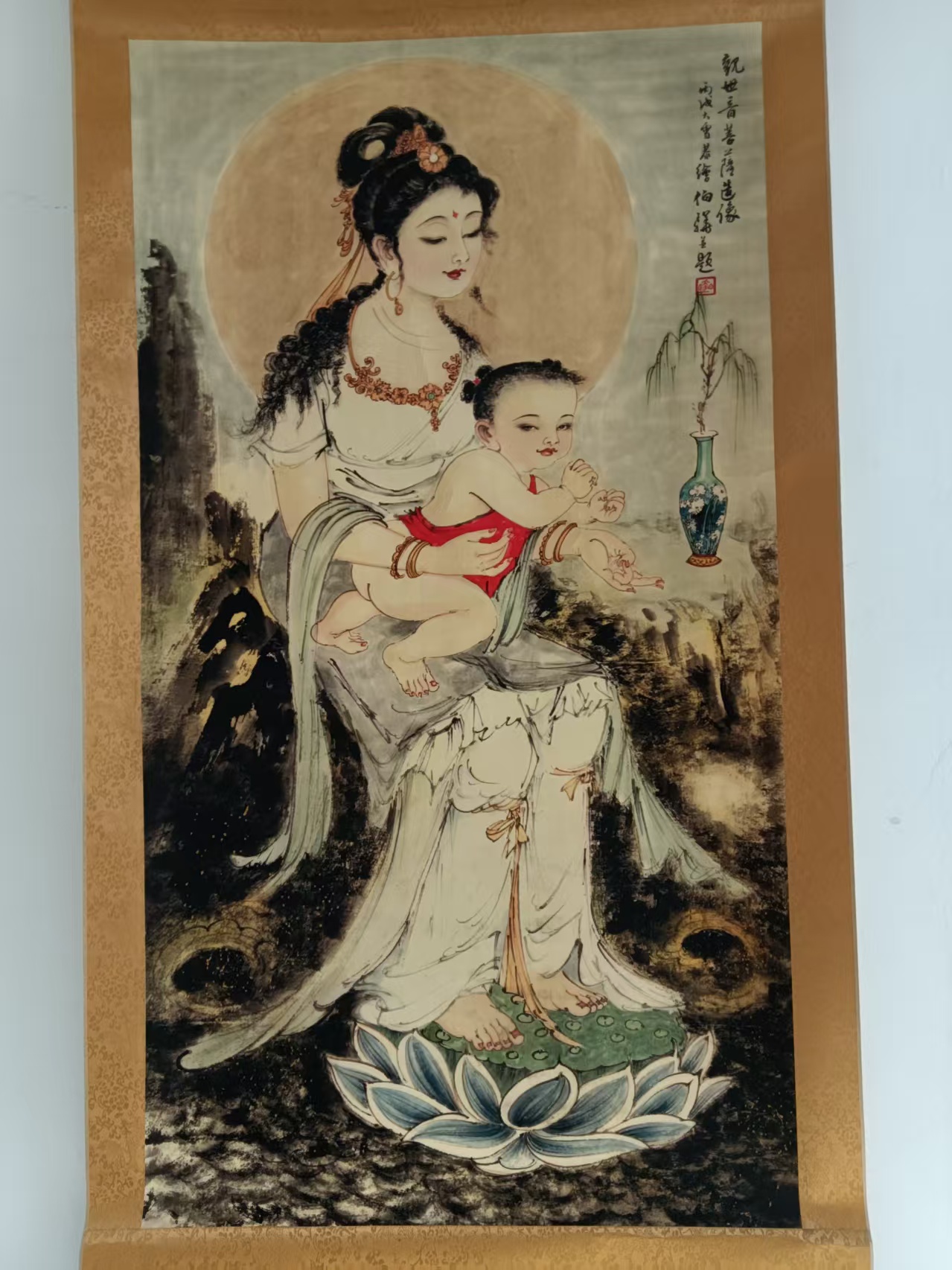 白伯骅《观音菩萨造像》-嘉诚艺术