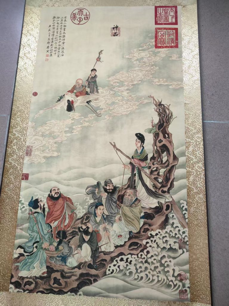 图片[1]-唐寅《八仙过海》-嘉诚艺术