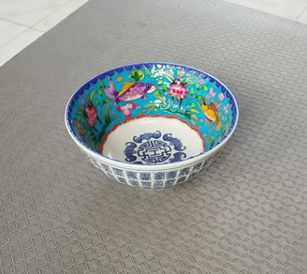 乾隆年制《青花百寿纹内绘粉彩鱼藻纹碗》-嘉诚艺术