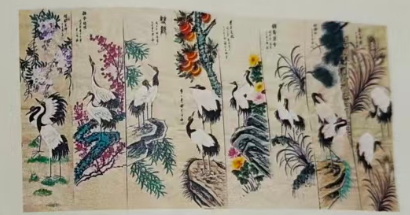 张大千《延年益寿》八条屏-嘉诚艺术