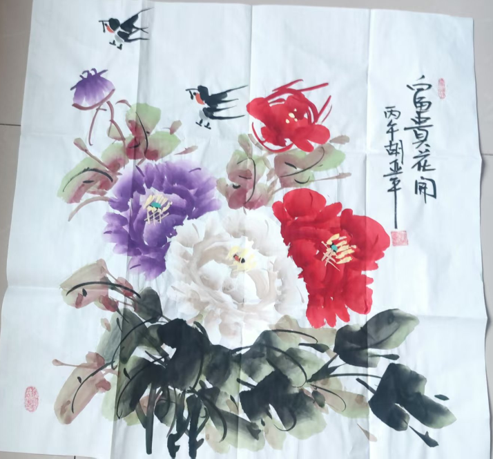 胡亚平《富贵花开》-嘉诚艺术