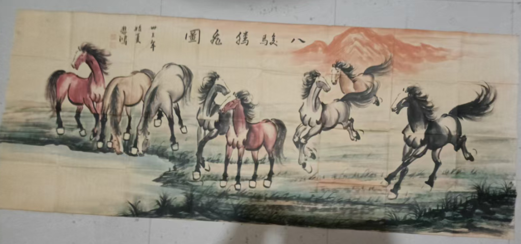 图片[1]-徐悲鸿《八骏图》-嘉诚艺术
