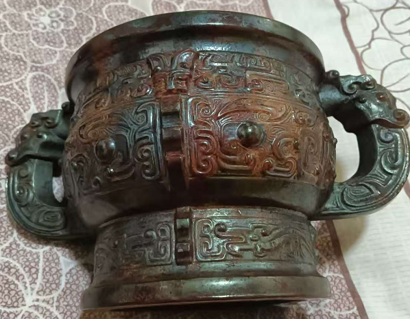 青铜簋（guǐ）式炉-嘉诚艺术