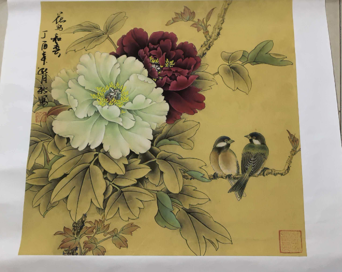 王月新《花鸟图》-嘉诚艺术