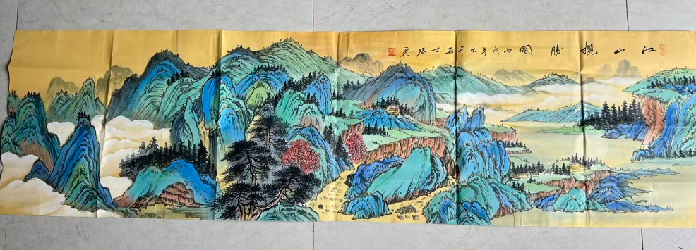 张大千《江山揽胜图》-嘉诚艺术