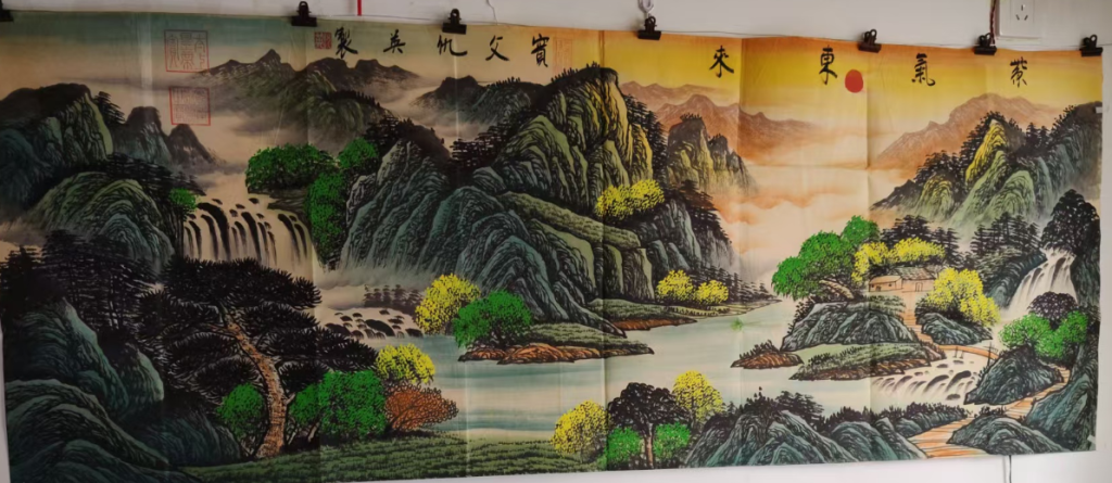 图片[1]-仇英《紫气东来》-嘉诚艺术