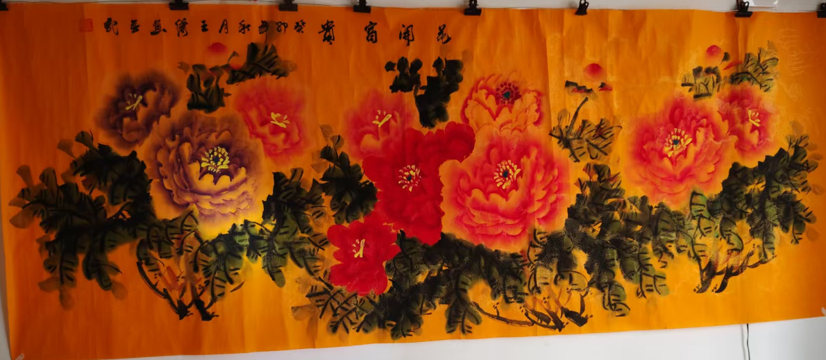 王绣《花开富贵》-嘉诚艺术