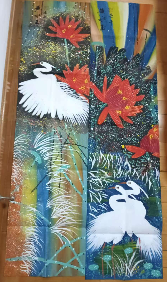黄永玉《花鸟图》四条屏