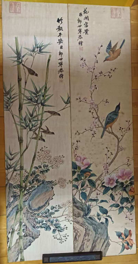 图片[4]-郎世宁《花鸟图》十二条屏-嘉诚艺术