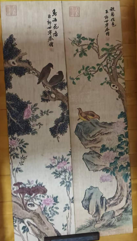 图片[5]-郎世宁《花鸟图》十二条屏-嘉诚艺术