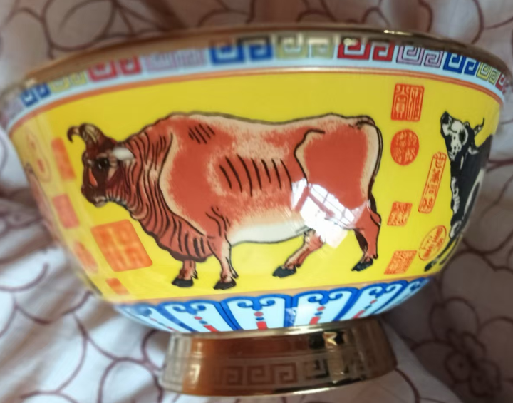 图片[2]-乾隆年制《“五牛图”珐琅彩描金贡碗》-嘉诚艺术