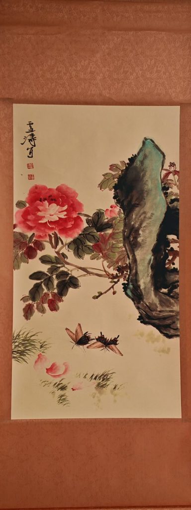 图片[1]-王雪涛《牡丹双蝶》-嘉诚艺术