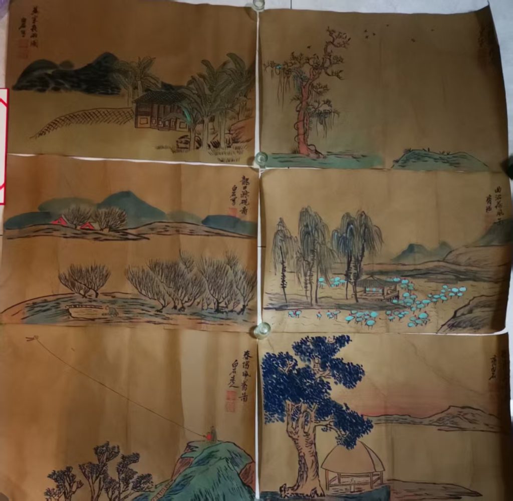 图片[3]-齐白石《山水图》小幅集锦*24-嘉诚艺术