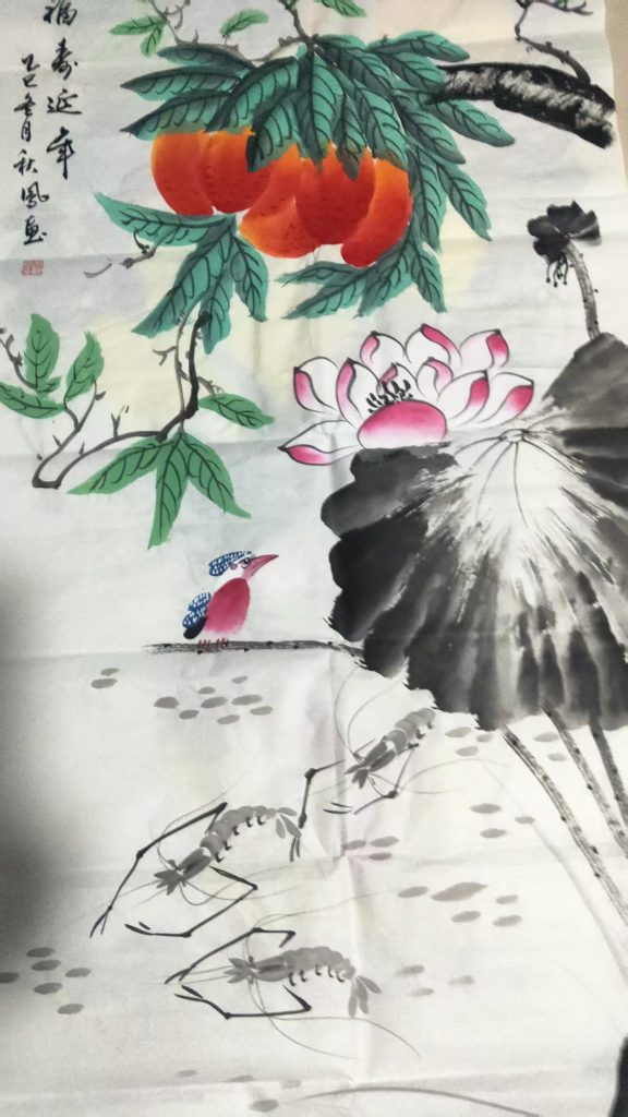 图片[1]-秋风《福寿延年》-嘉诚艺术