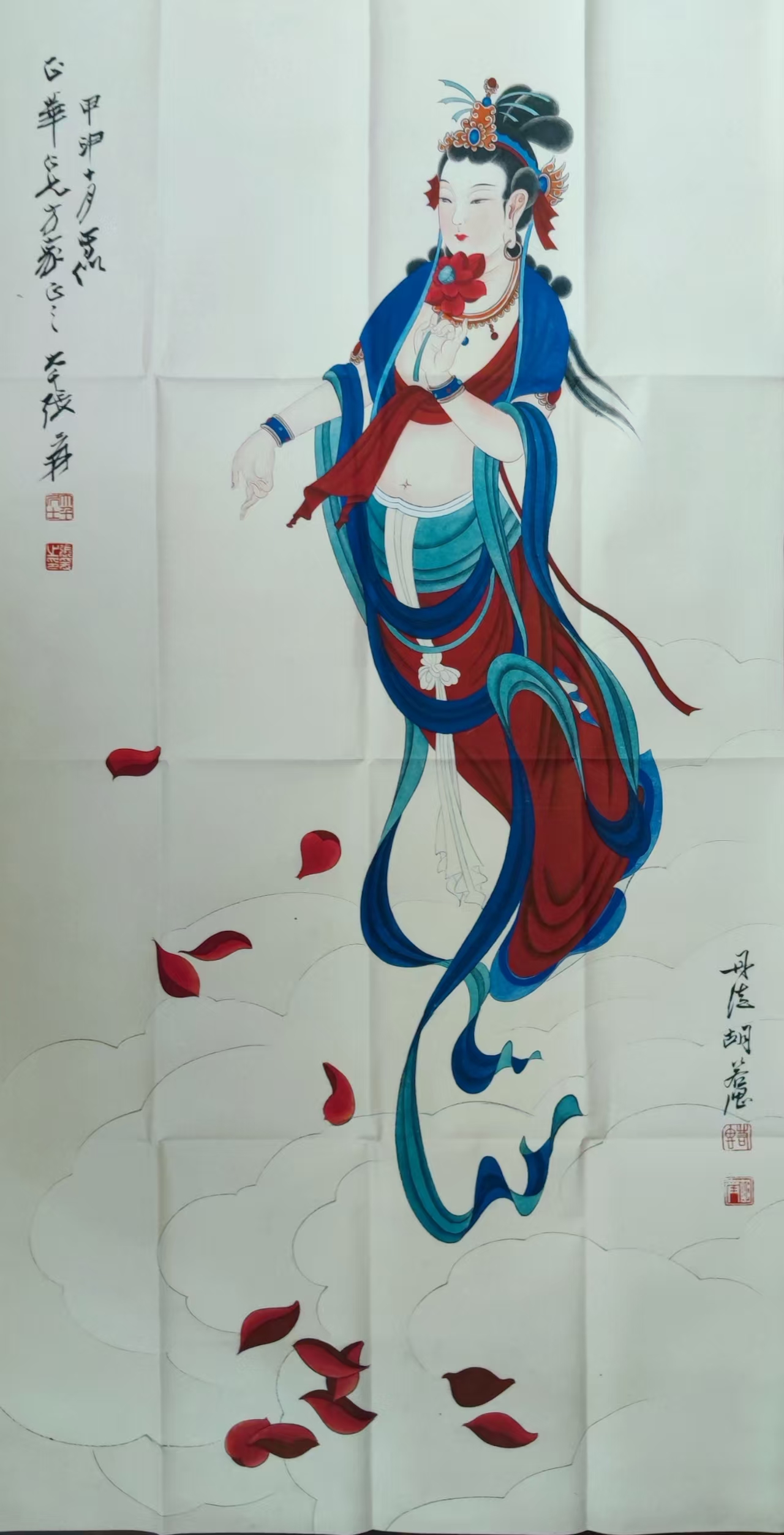张大千《飞天仙女》-嘉诚艺术