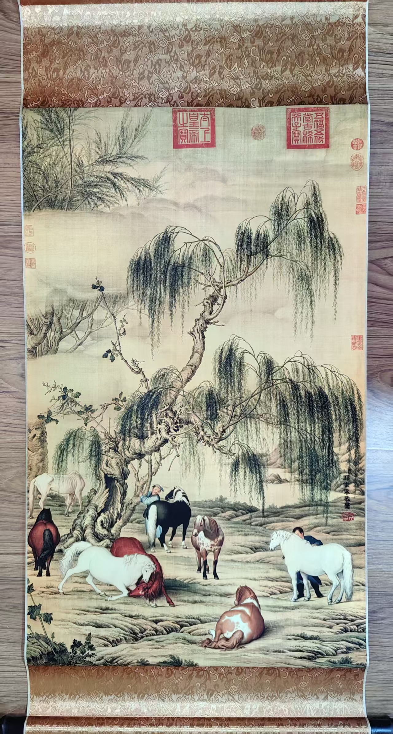 郎世宁《骏马图》-嘉诚艺术