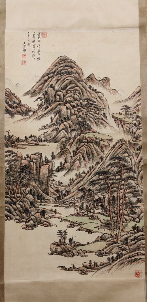 图片[1]-王原祁《山水图》-嘉诚艺术