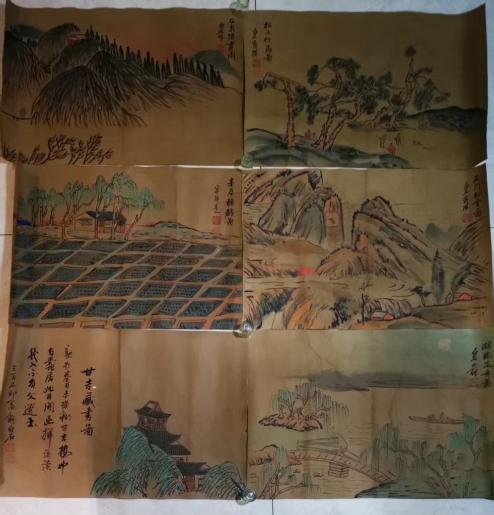 图片[4]-齐白石《山水图》小幅集锦*24-嘉诚艺术