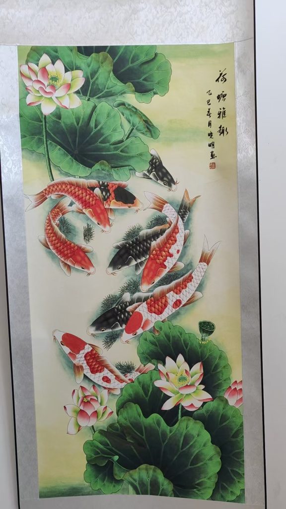 图片[1]-李晓明《荷塘雅趣》-嘉诚艺术