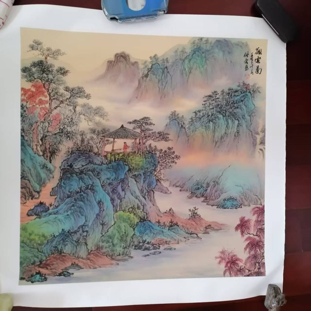 图片[1]-武佩霞《观云图》-嘉诚艺术