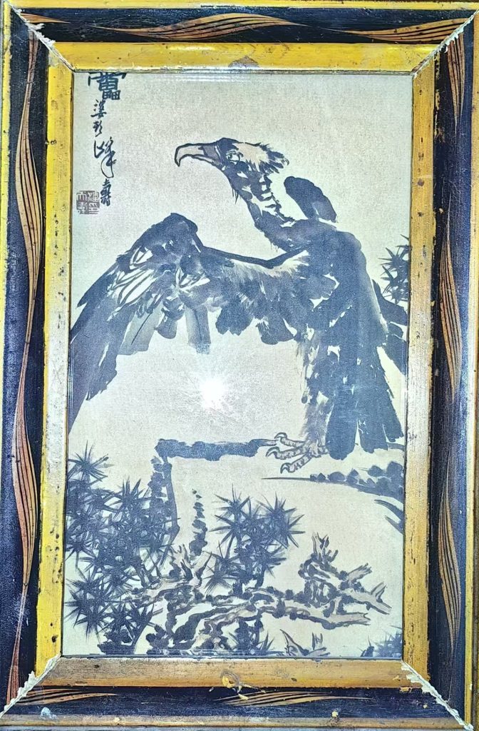 图片[1]-潘天寿《松鹰图》-嘉诚艺术