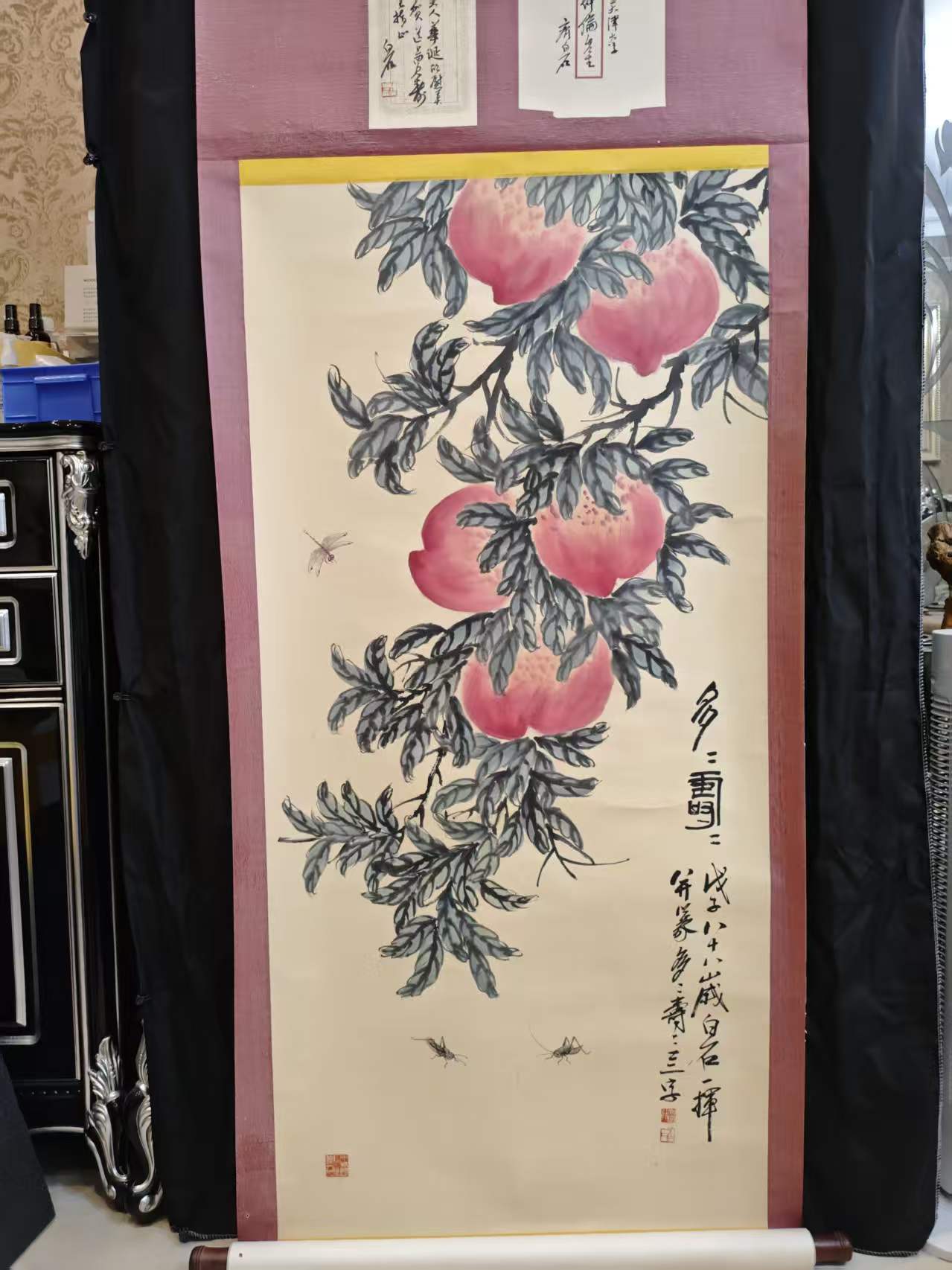 齐白石《多寿图》-嘉诚艺术