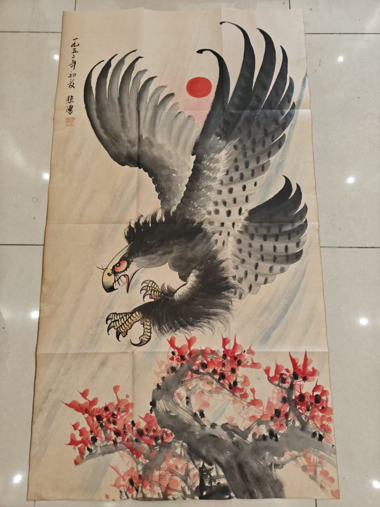 图片[1]-徐悲鸿《雄鹰图》-嘉诚艺术