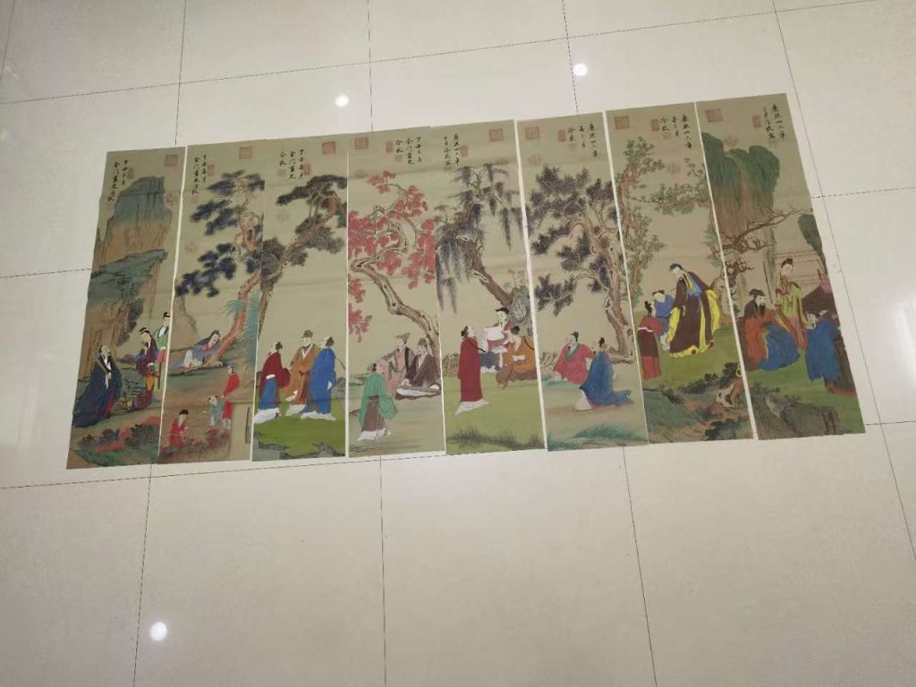 图片[1]-冷枚《人物图》八条屏-嘉诚艺术