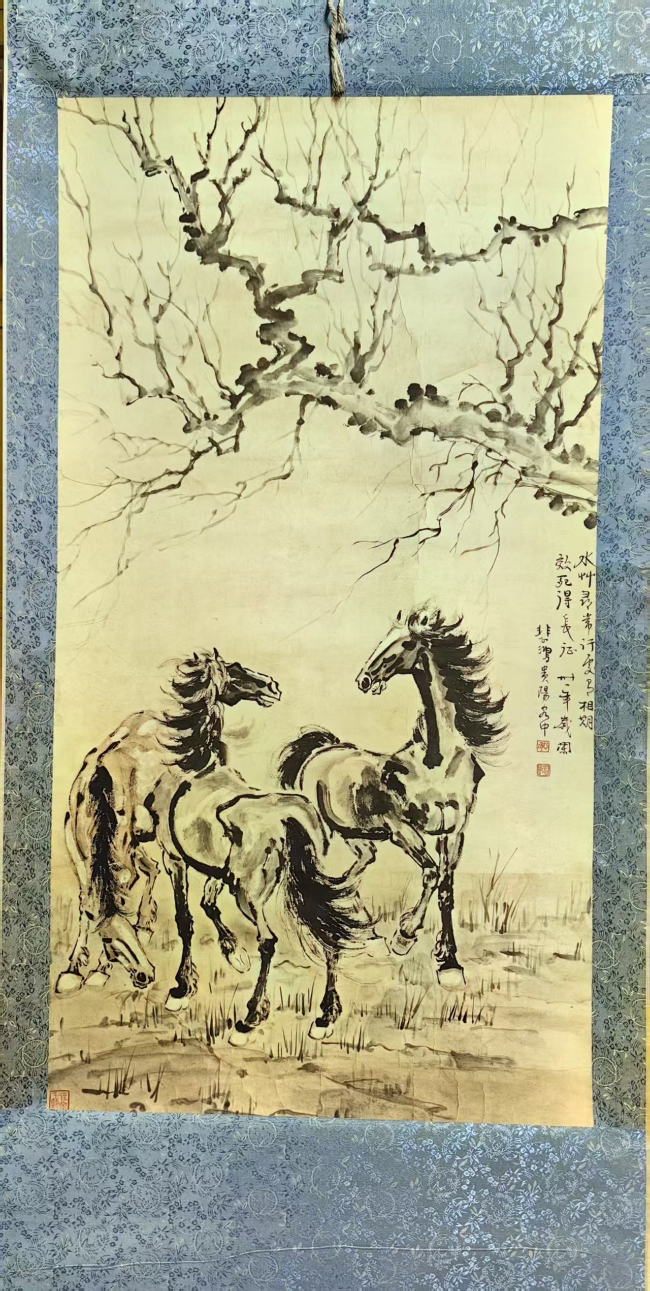 徐悲鸿《骏马图》-嘉诚艺术