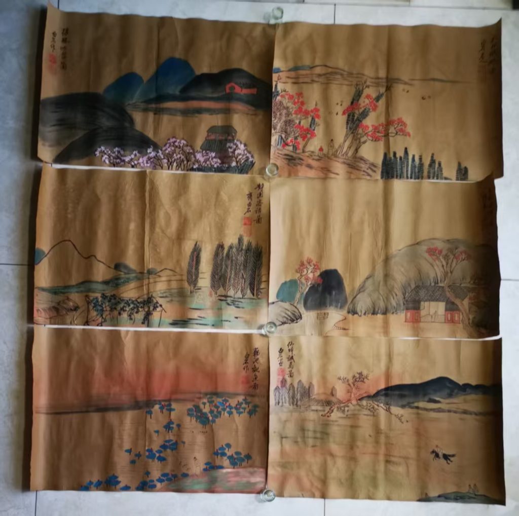 图片[1]-齐白石《山水图》小幅集锦*24-嘉诚艺术