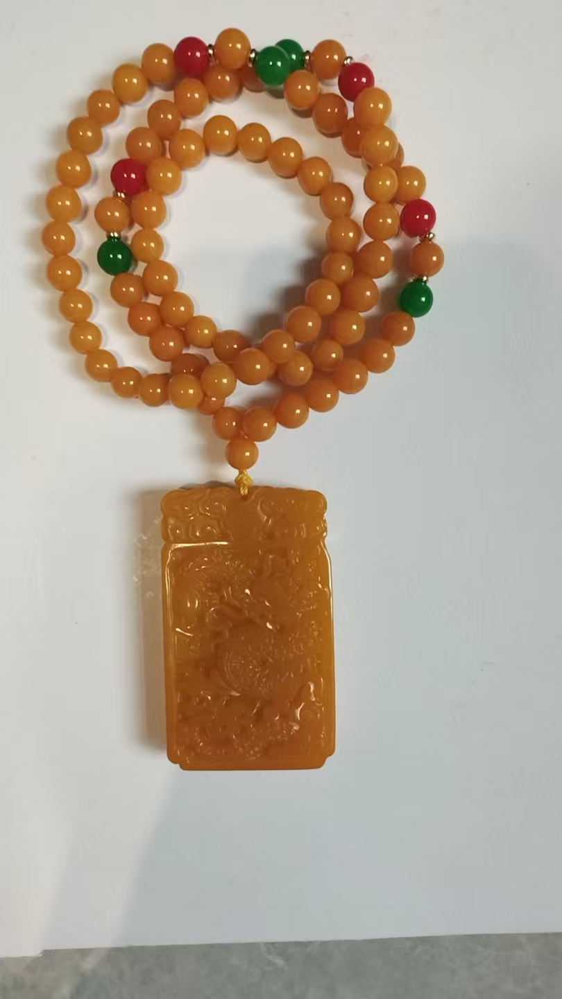 寿山田黄玉石《龙凤牌》-嘉诚艺术