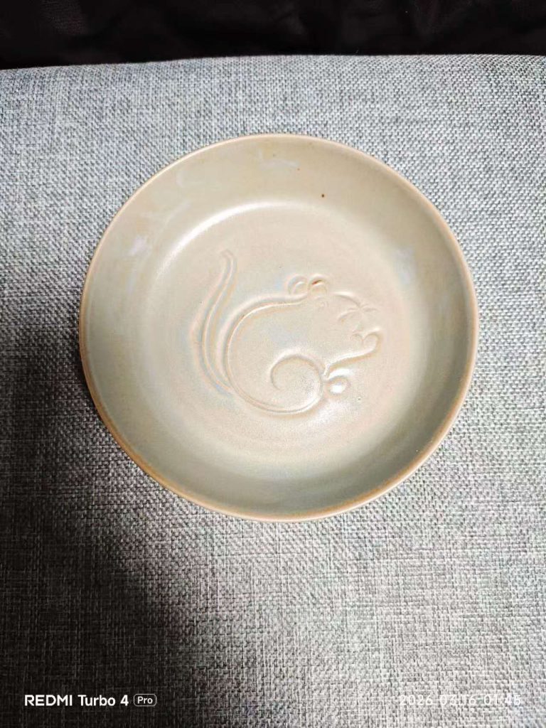 图片[1]-汝窑天青釉《老鼠洗》-嘉诚艺术