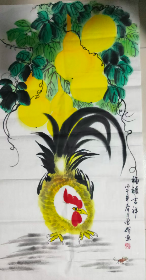 曾娟《福禄吉祥》-嘉诚艺术