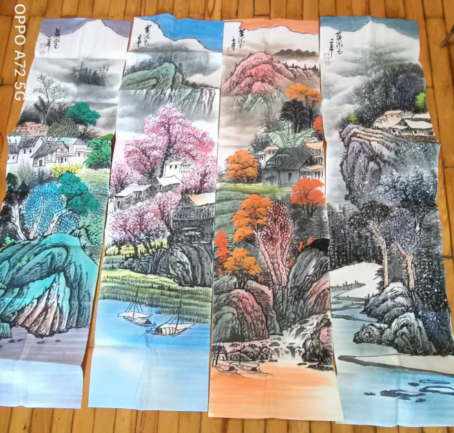 黄永玉《春夏秋冬》-嘉诚艺术