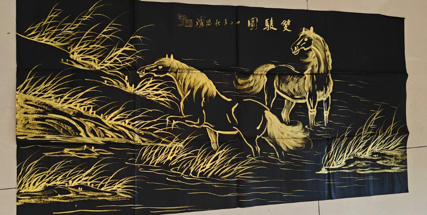 徐悲鸿《骏马图》-嘉诚艺术