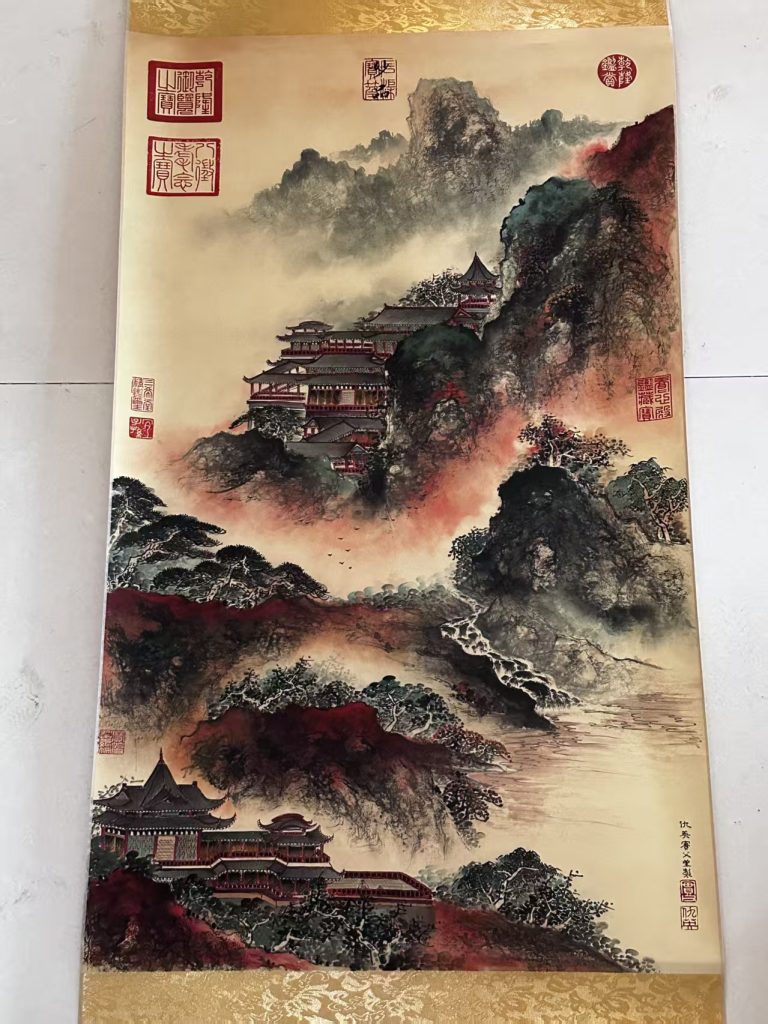 图片[1]-仇英《山水图》-嘉诚艺术