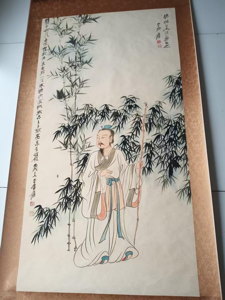 图片[1]-张大千《竹荫高仕》-嘉诚艺术