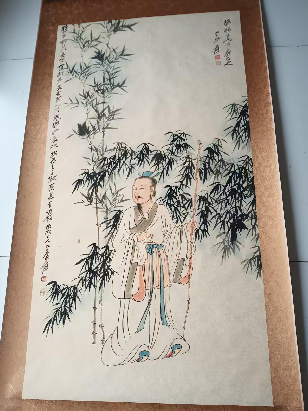 张大千《竹荫高仕》-嘉诚艺术