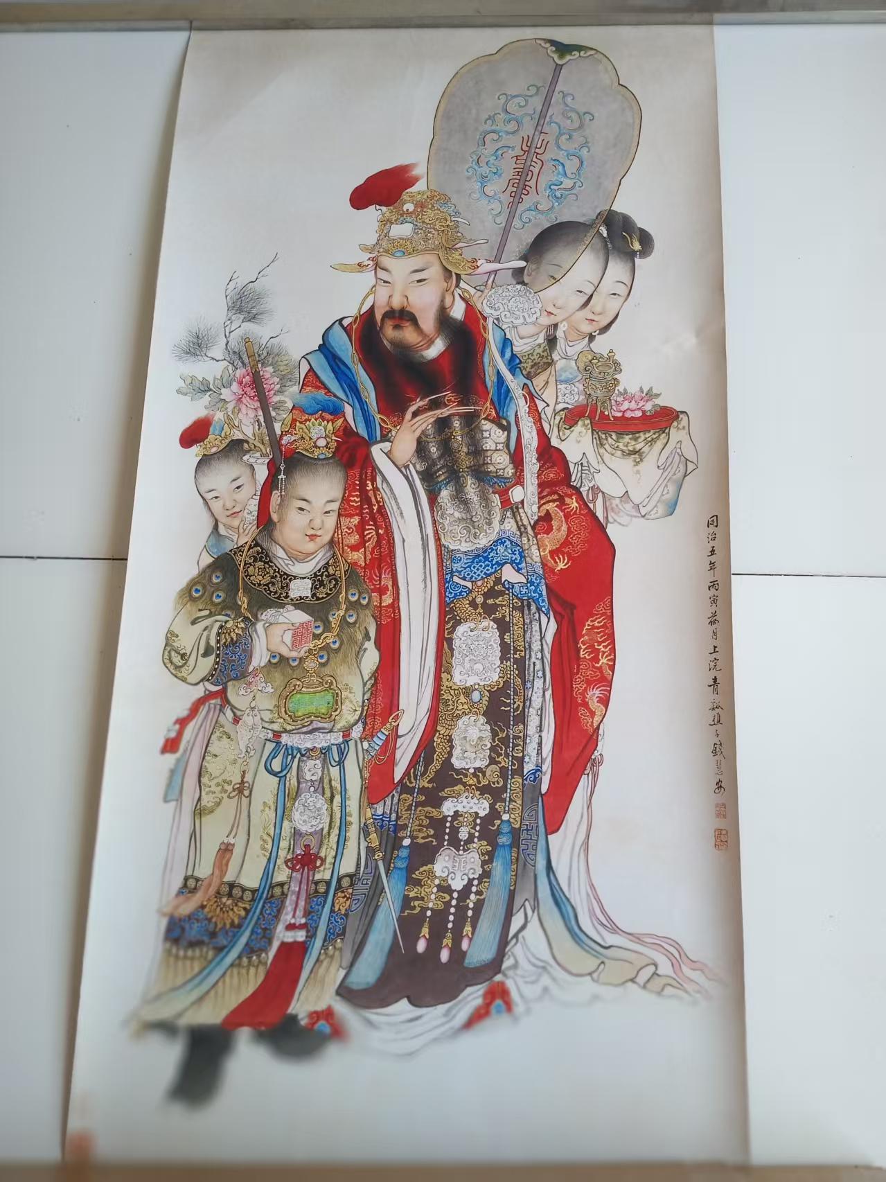 钱慧安《财神图》-嘉诚艺术