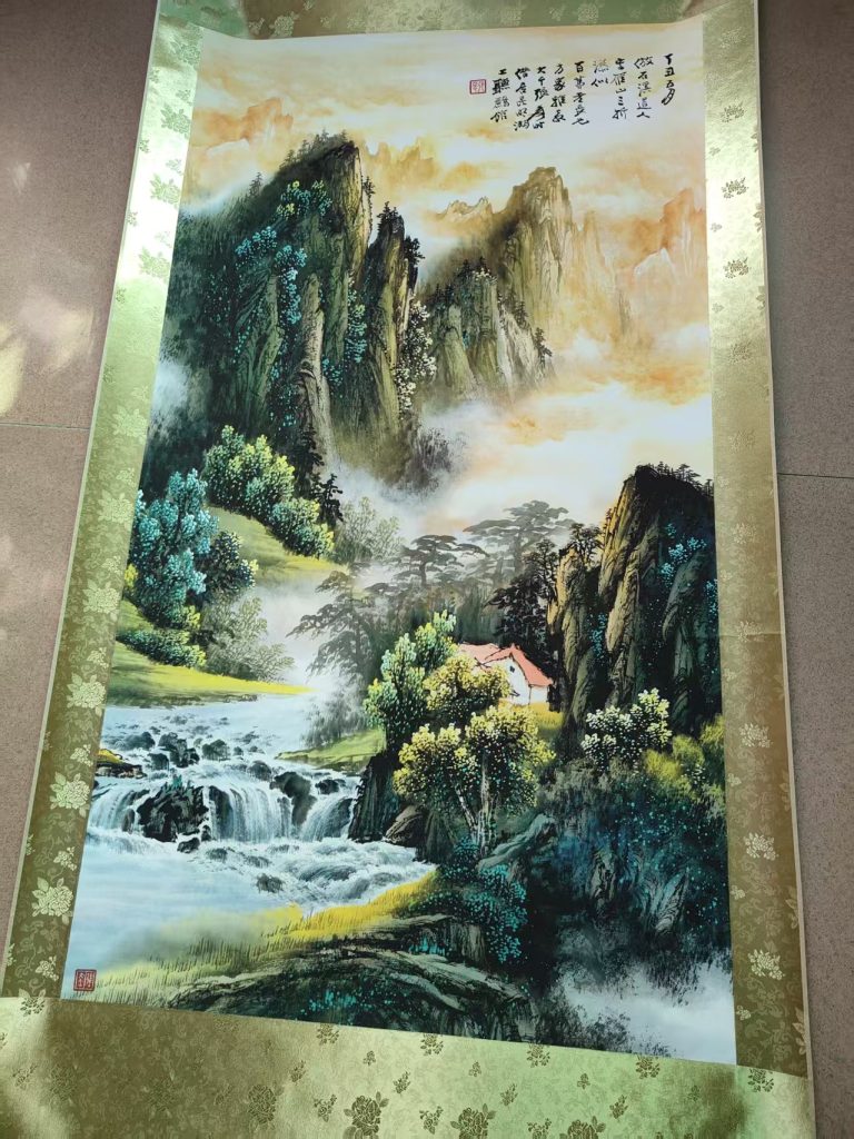 图片[1]-张大千《山水图》-嘉诚艺术