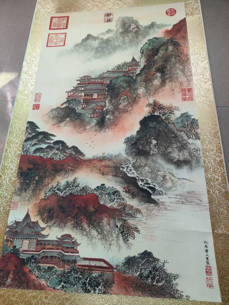 图片[1]-仇英《山水图》-嘉诚艺术