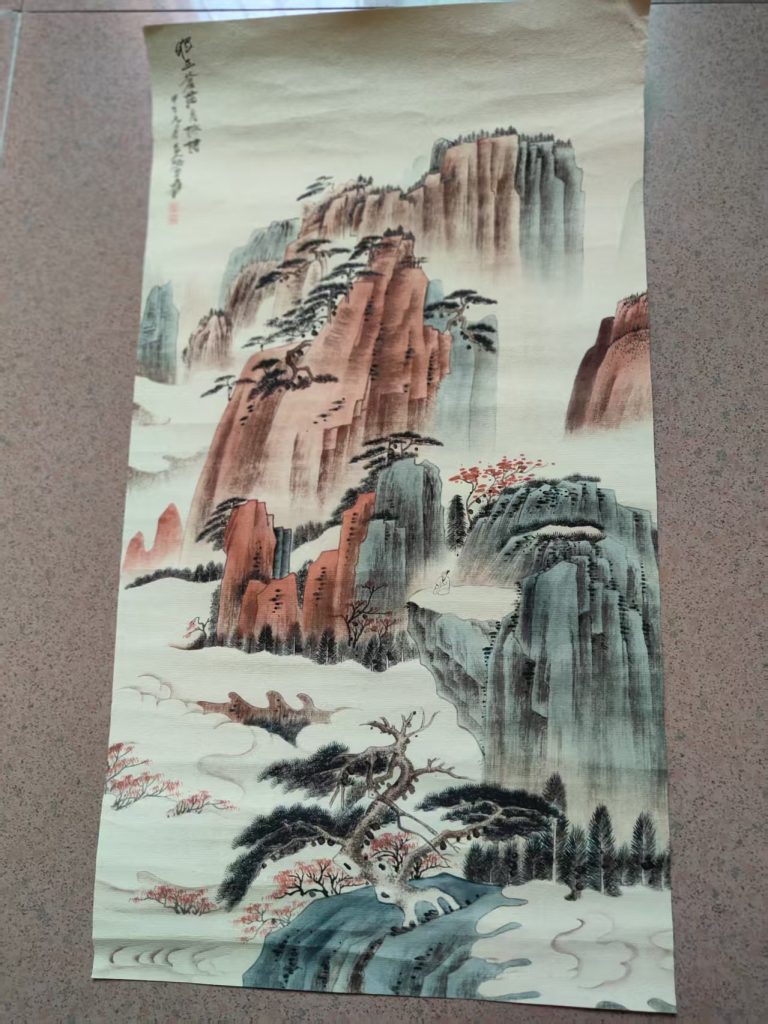 图片[1]-张大千《山水图》-嘉诚艺术
